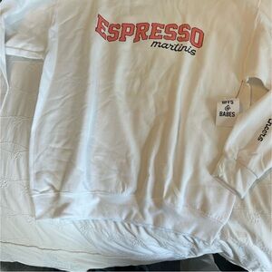 White 'Espresso Martini' Sweatshirt